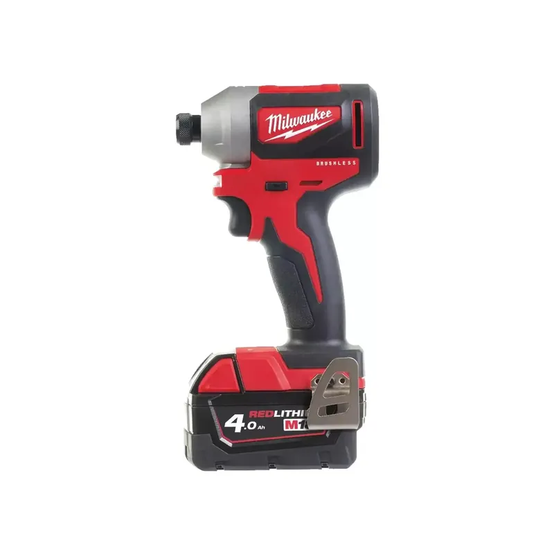 Letzte Chance Milwaukee M18CBLID-402C (Kompakt-Bürstenloser Akku-Schlagschrauber 1/4´´ Hex)