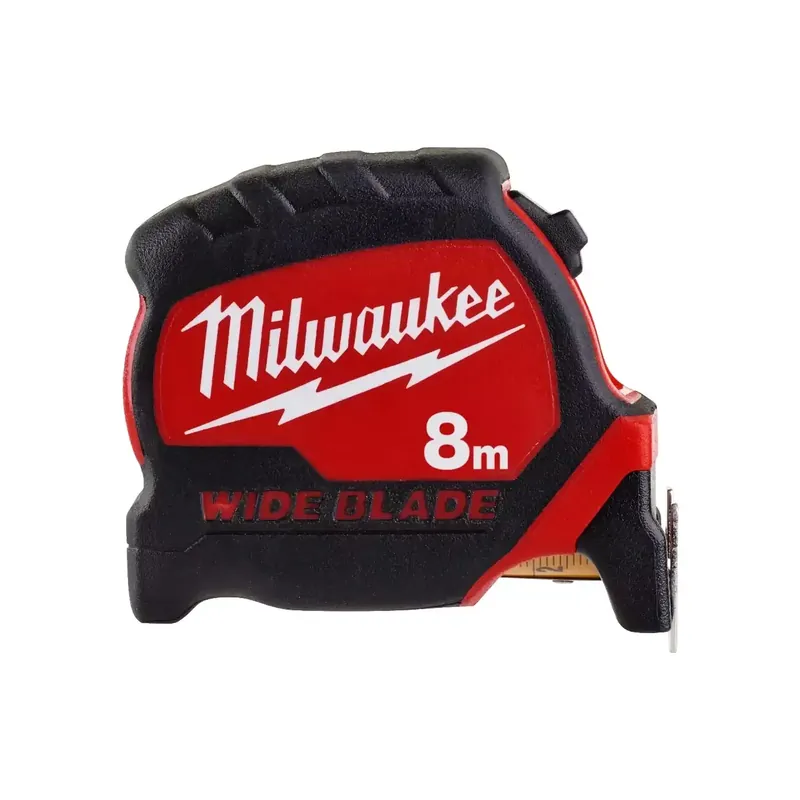 Milwaukee Premium-Bandmaß breit 8 m (nicht-magnetisch, 33 mm breites Band) Markenprodukt