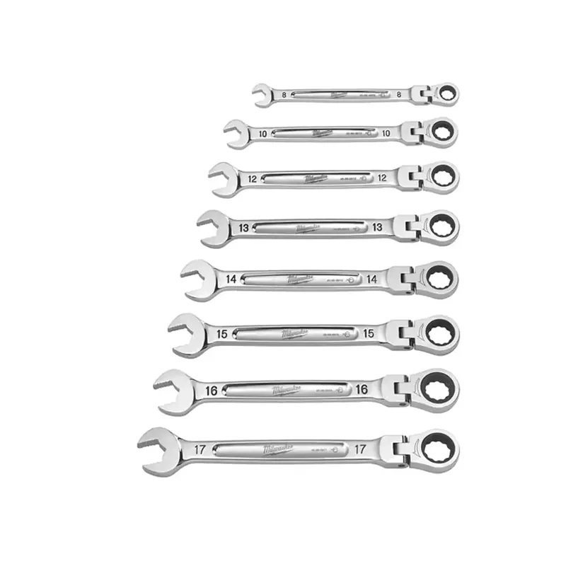 Milwaukee MAX BITE Gelenk-Ratschen-Ringmaulschlüsselsatz (7-teilig metrisch) Super-Preis
