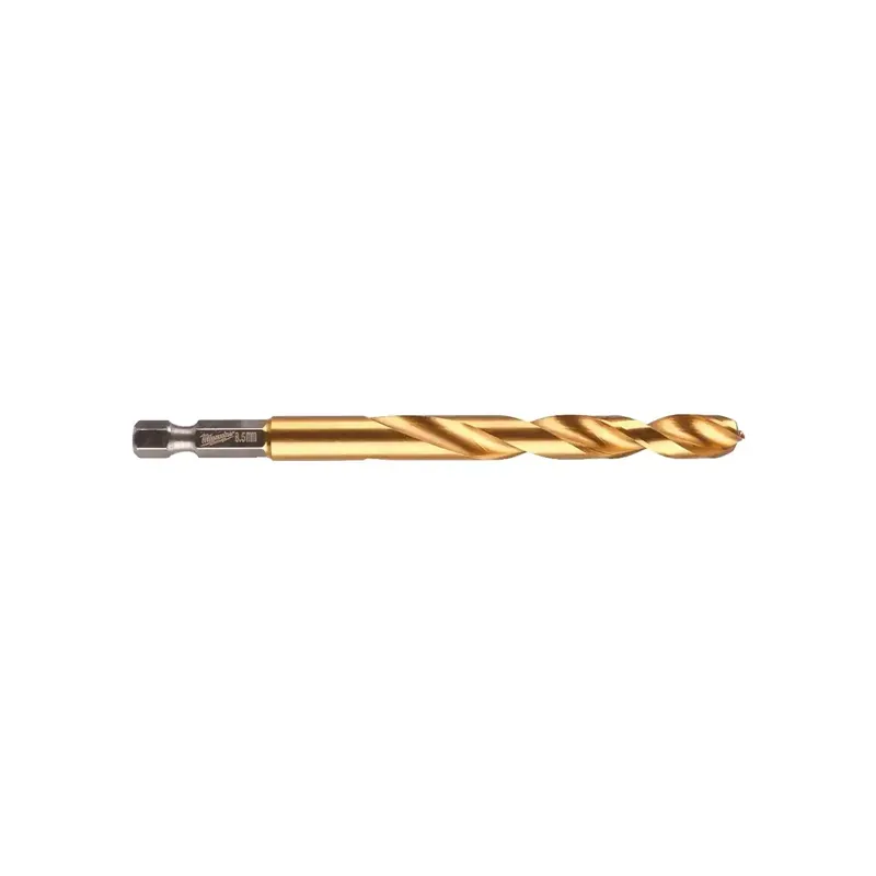 Letzte Chance Milwaukee SHOCKWAVE Metallbohrer HSS-G RED HEX Titan 1/4" (8,5 x 114 mm)