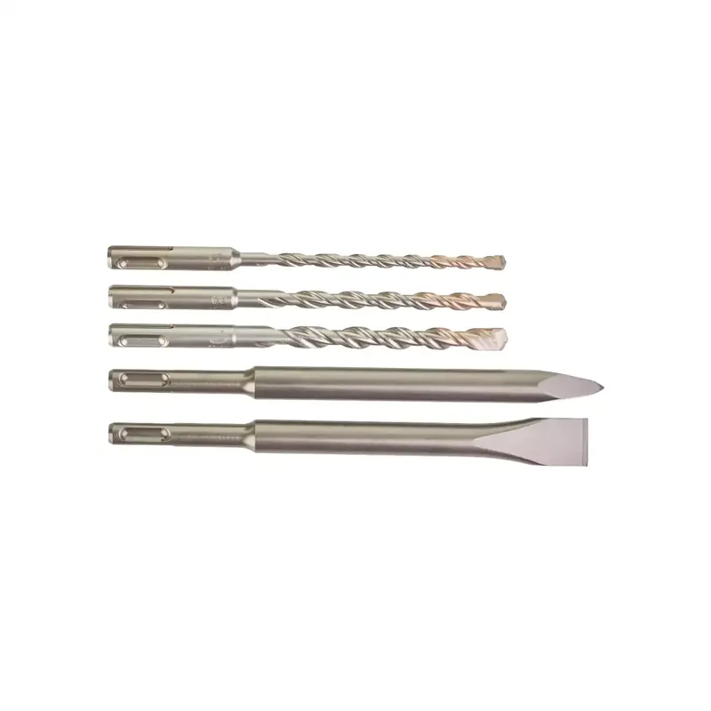 Milwaukee SDS-Plus Starterset 5-teilig (3 M2 SDS-Plus Bohrer, 2 SDS-Plus Meißel) Neuheit