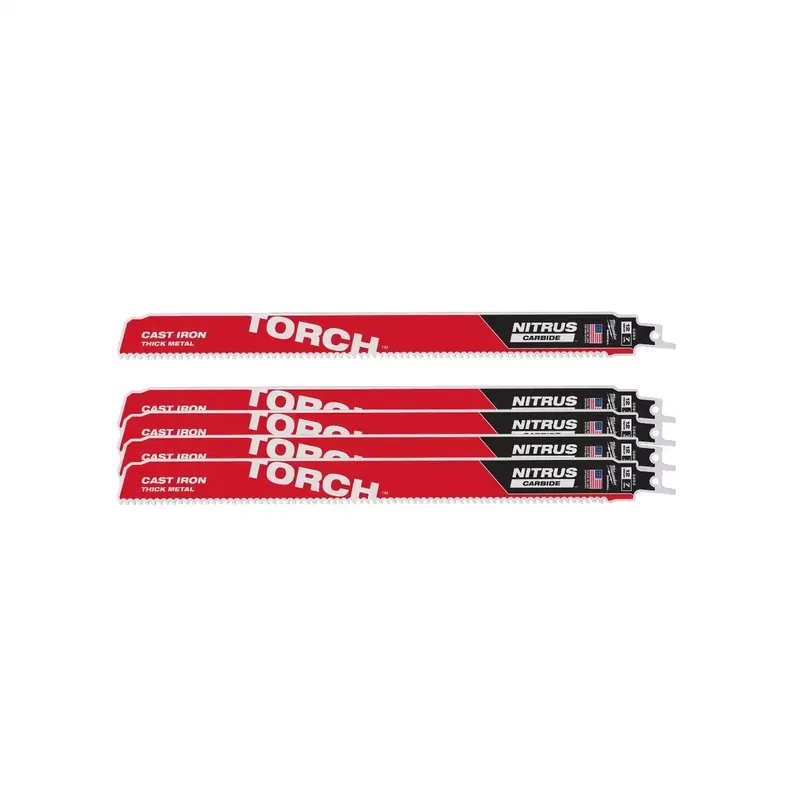 Milwaukee Säbelsägeblatt Metall THE TORCH NITRUS HM-bestückt 5er Pack (300 x 7 mm) Markenprodukt