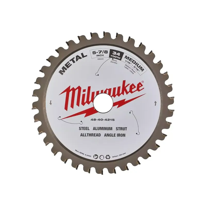 Milwaukee Kreissägeblatt für Metall-Handkreissägen (135/20 mm Z30) Aktuell