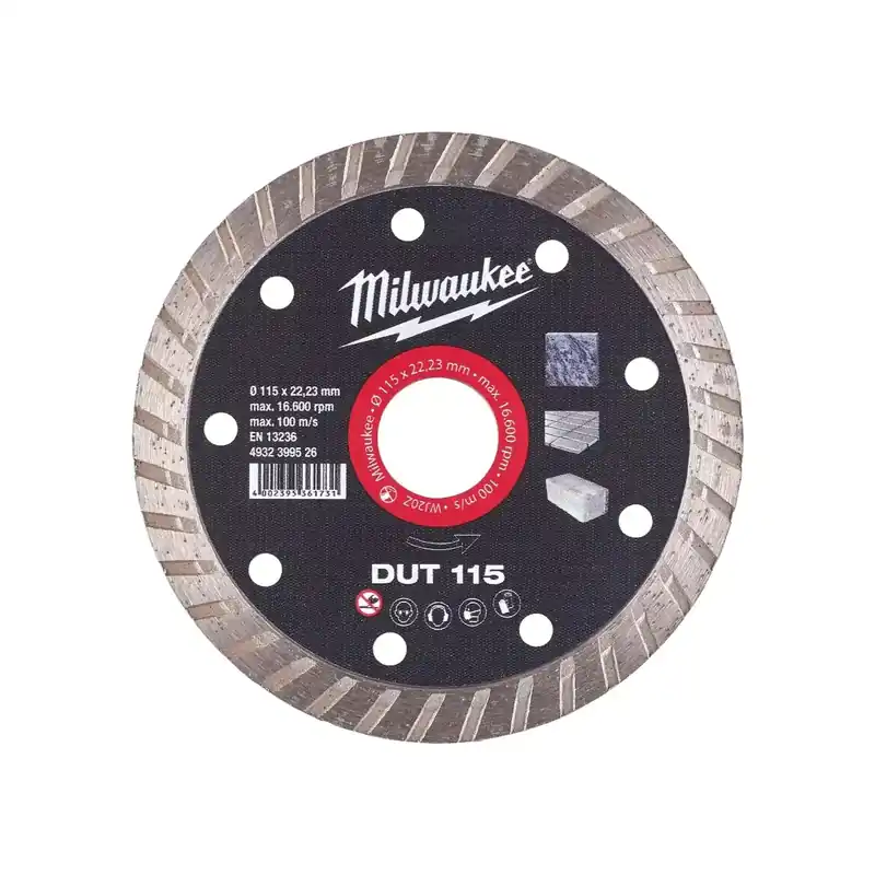 Highlight Milwaukee Diamanttrennscheibe DUT 115 mm (Universal geschlossen)