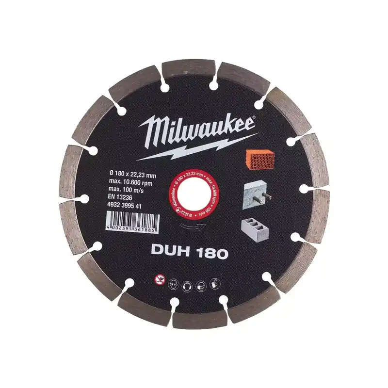 Versand Am Gleichen Tag Milwaukee Diamanttrennscheibe DUH 180 mm (für harte Materialien)