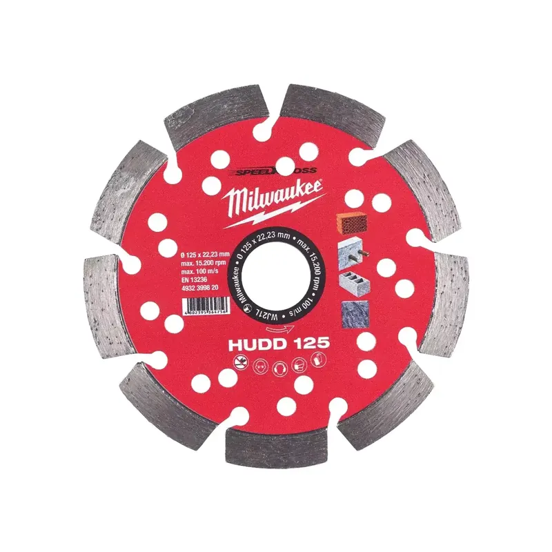 Super-Preis Milwaukee Speedcross Diamanttrennscheibe HUDD 125 mm (für harte Materialien)