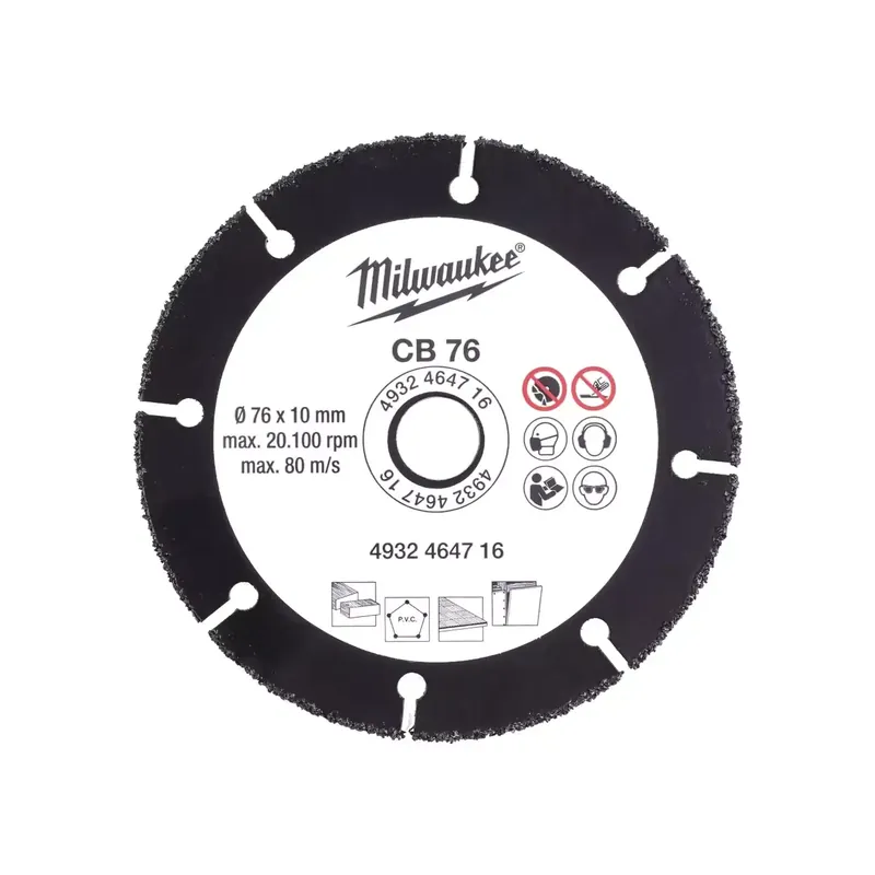 Milwaukee HM-Trennscheibe 76 mm (für Holz, Kunststoff, Gipskarton) Neue Kollektion