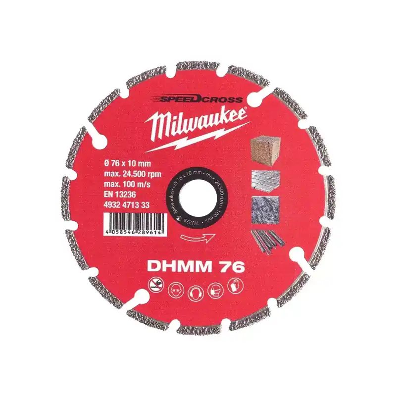 Milwaukee Diamanttrennscheibe DHMM 76 mm (für Stahl, Holz, Kunststoff, Gipskarton, Porzellan) Sofort Bestellen