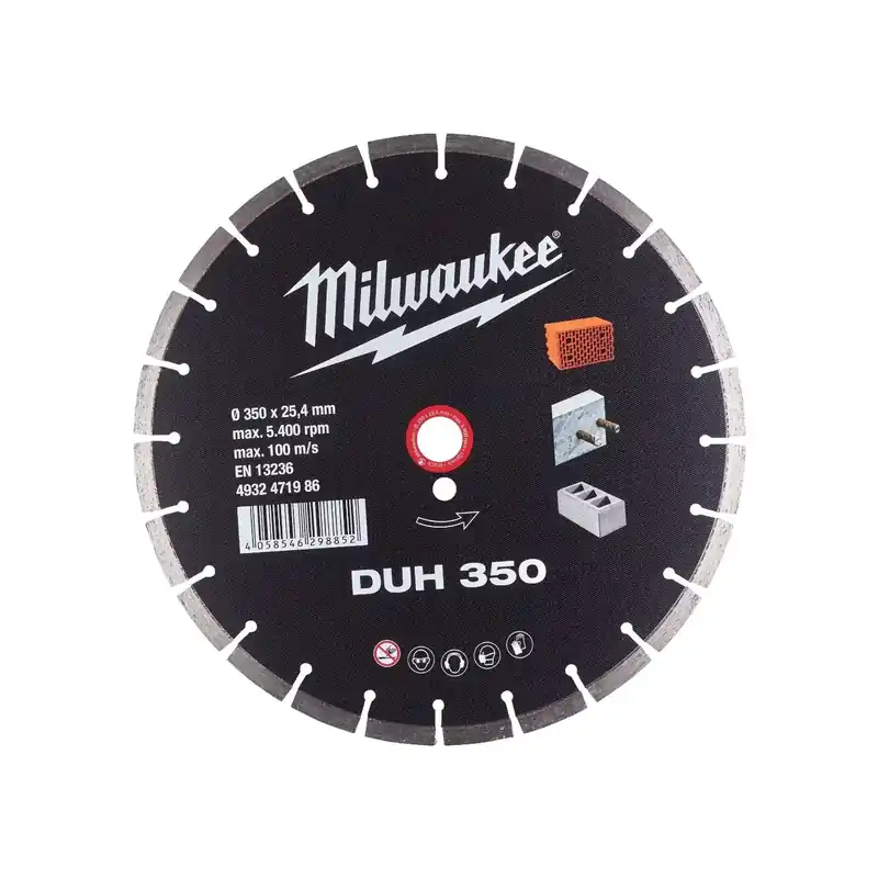 Milwaukee Diamanttrennscheibe DUH 350 mm (für harte Materialien) Must-Have