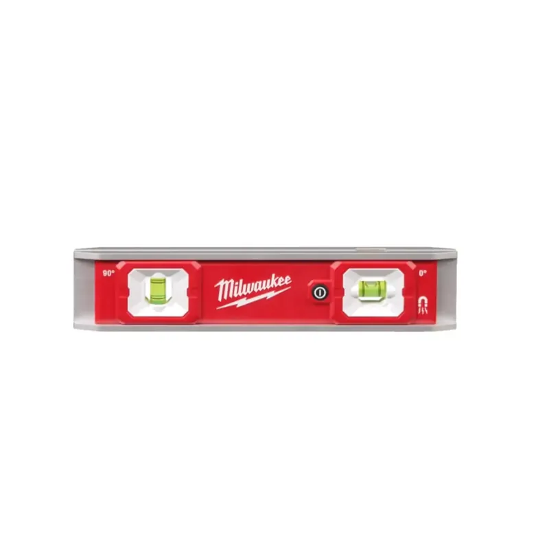 Milwaukee - Wasserwaage Torpedo LED 23 cm lang magnetisch Markenprodukt