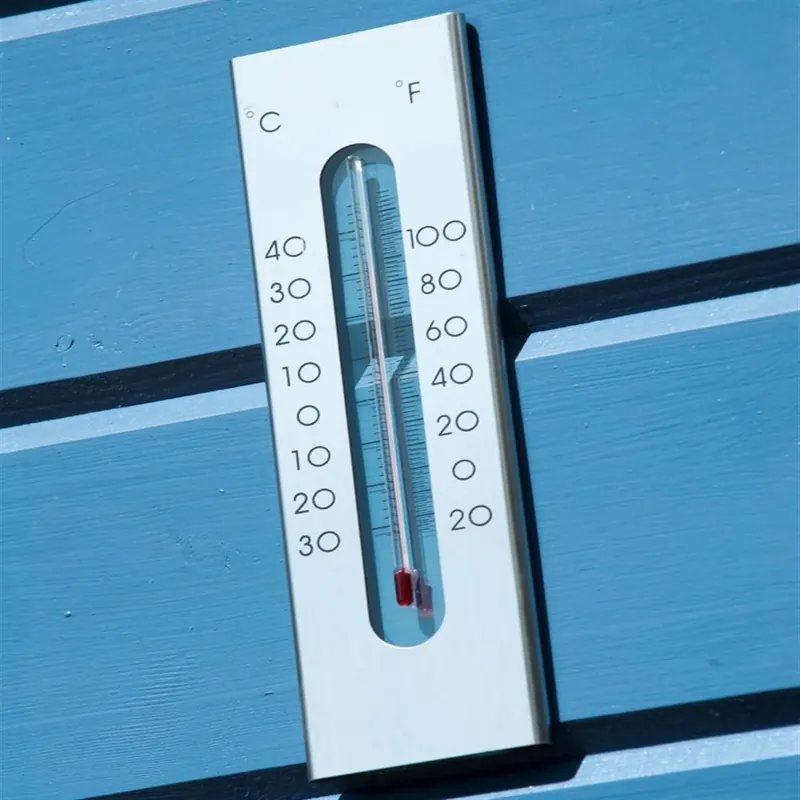 Wandthermometer Aluminium 23x7x1 cm Rabatt