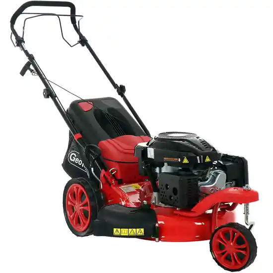 Bestpreis Rasenmäher GeoTech Pro S47-3 BMSWG, vorderes Drehrad - Loncin - mit Radantrieb
