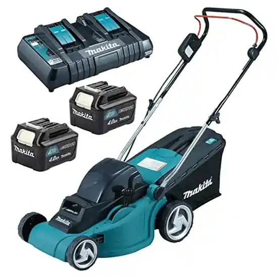 Echt Akku Rasenmäher 2 X 4 Ah Makita DLM380PM2 - 2in1, cm 38