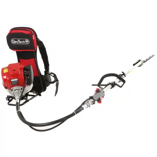 Rucksack-Heckenschere mit Verlängerungsschaft 4-Takt-Benzinmotor GeoTech GT-4 36 BP - 36 ccm Preisknaller