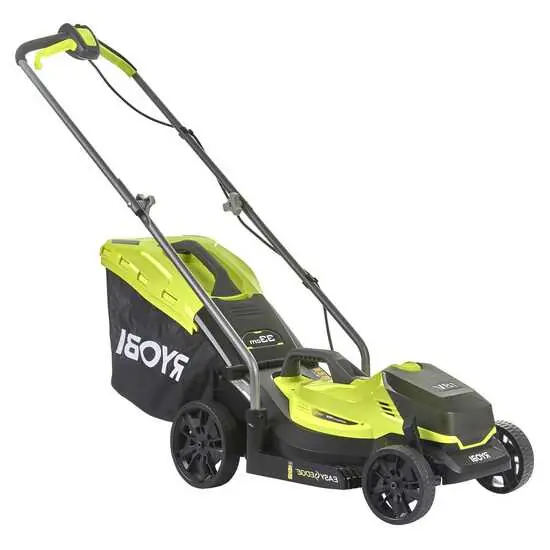 Akku-Rasenmäher RYOBI RLM18X33B40 - 18V - 4Ah - 35 Lt. Fangkorb - 33 cm Schnittbreite Zertifiziert