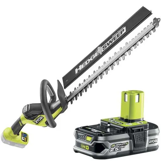 Preisreduziert Akku-Heckenschere RYOBI RY18HT50A-125 - 18V - 2,5Ah - Schwert 50 cm - Schnittdurchmesser 24mm