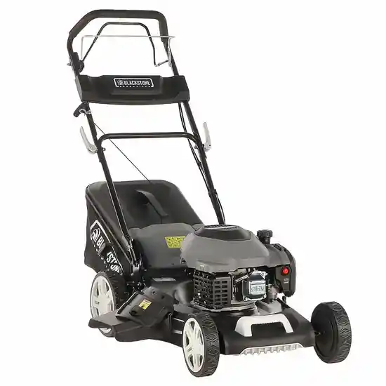 Neu Im Sortiment Blackstone Essentials ESP 510-200 - Selbstfahrender Benzin-Rasenmäher - 4 in 1 - 200cc Benzinmotor