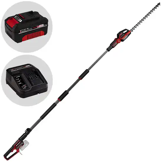 Direktkauf Einhell GP-HH 18/50 Li T BL – Akku-Heckenschere mit Teleskopschaft – 18 V, 4Ah