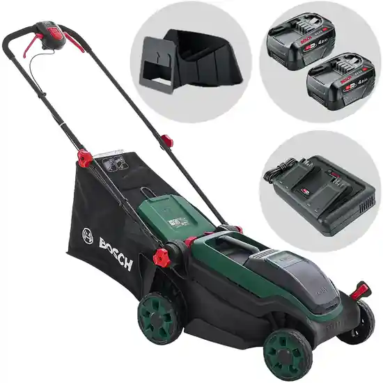 Bosch Rotak18V2-38 - Akku-Rasenmäher - 2X18V/4Ah - Schnittbreite 38 cm Schnäppchen