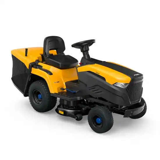 Akku-Rasentraktor Stiga Estate 384e - Fangkorb - Leistung 48V/30Ah Bestpreis