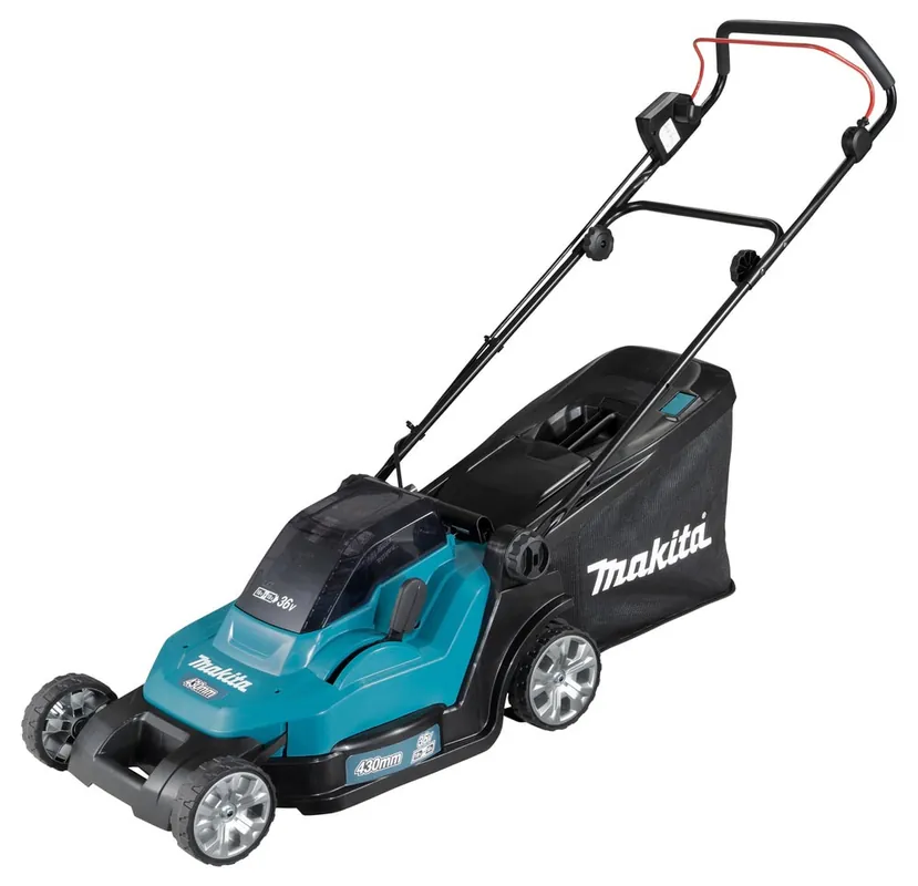 Expressversand Makita Akku-Rasenmäher DLM432Z 2x18V mit Fangkorb & BioClip-Mulchfunktion ohne Akku & Ladegerät
