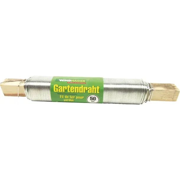 WINDHAGER Gartendraht verzinkt 50 m Geprüft