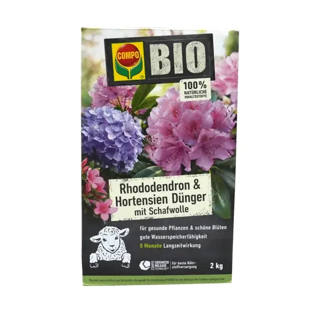 COMPO Bio Rhododendron-Langzeit-Dünger 2 kg Neue Ware