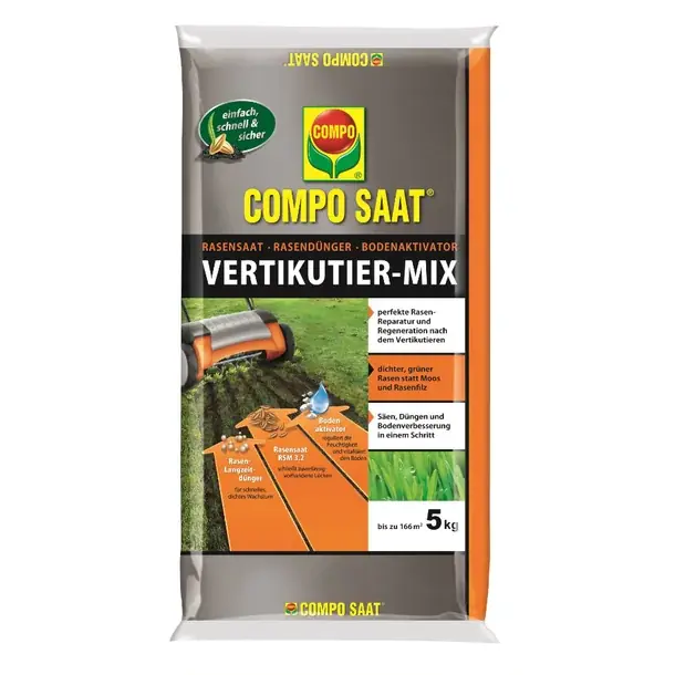 Sichere Zahlung COMPO Vertikutier-Mix 4 + 1 kg GRATIS