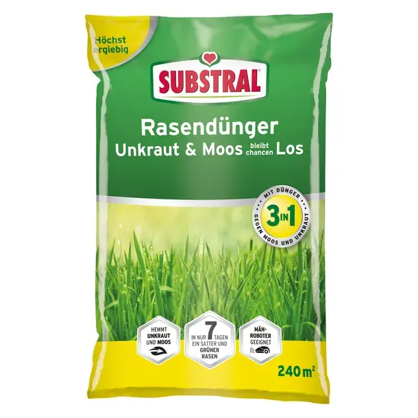 Preisreduziert SUBSTRAL Rasendünger Moos & Unkrautlos 3in1