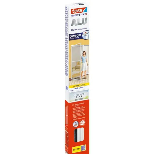 Knallerangebot TESA Fliegengitter Alu Tür, Weiß