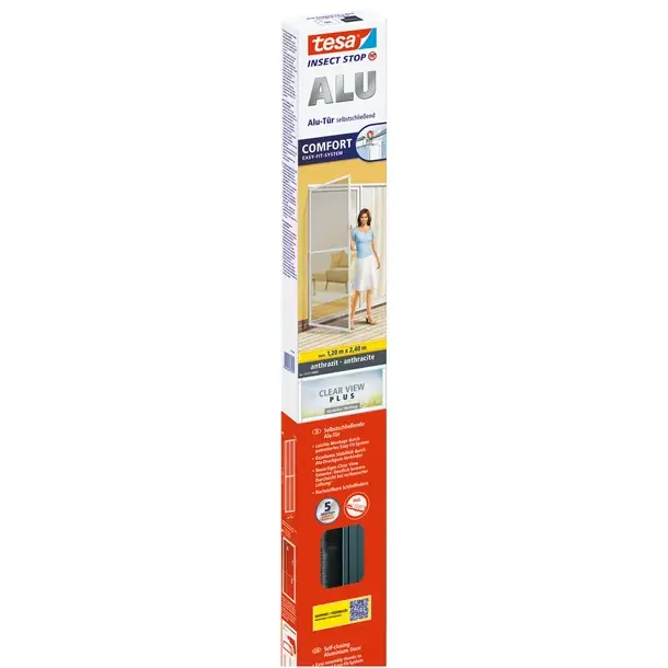 TESA Fliegengitter Alu Tür XL, Anthrazit Online Kaufen