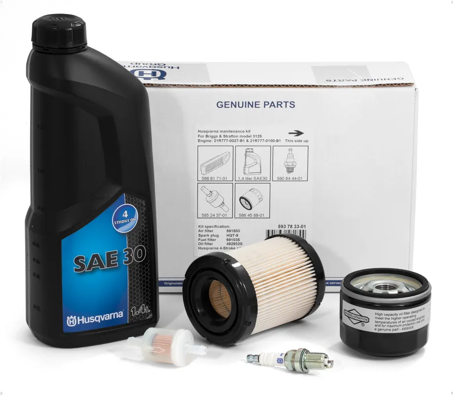 Knallerangebot Husqvarna Motor Wartungs-Kit für Rasentaktor, Frontmäher mit Briggs & Stratton 3er Serie Motor