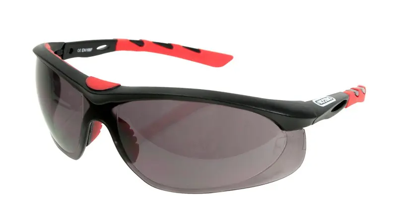 Sichere Zahlung Oregon Schutzbrille Schwarz, Rahmen Schwarz/Rot