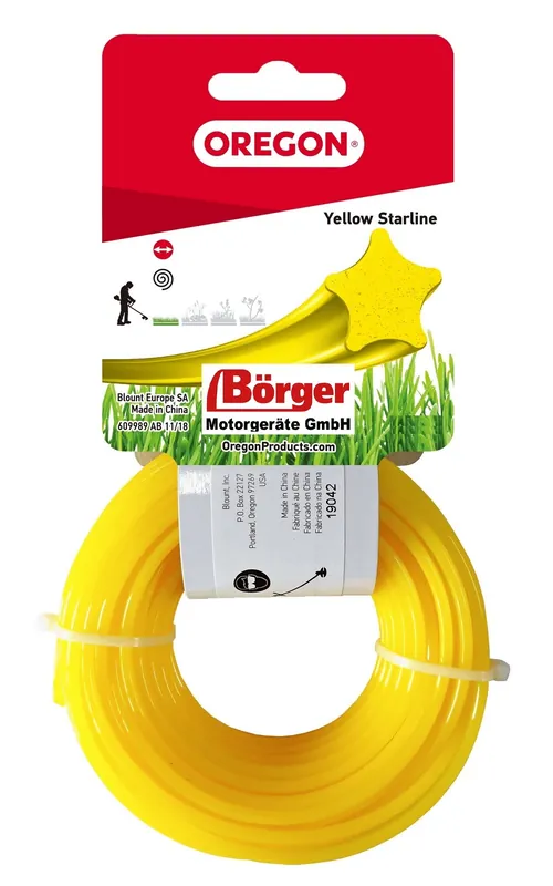 Oregon Freischneidefaden Gelb Starline 2,0 mm 15 Meter Neue Kollektion