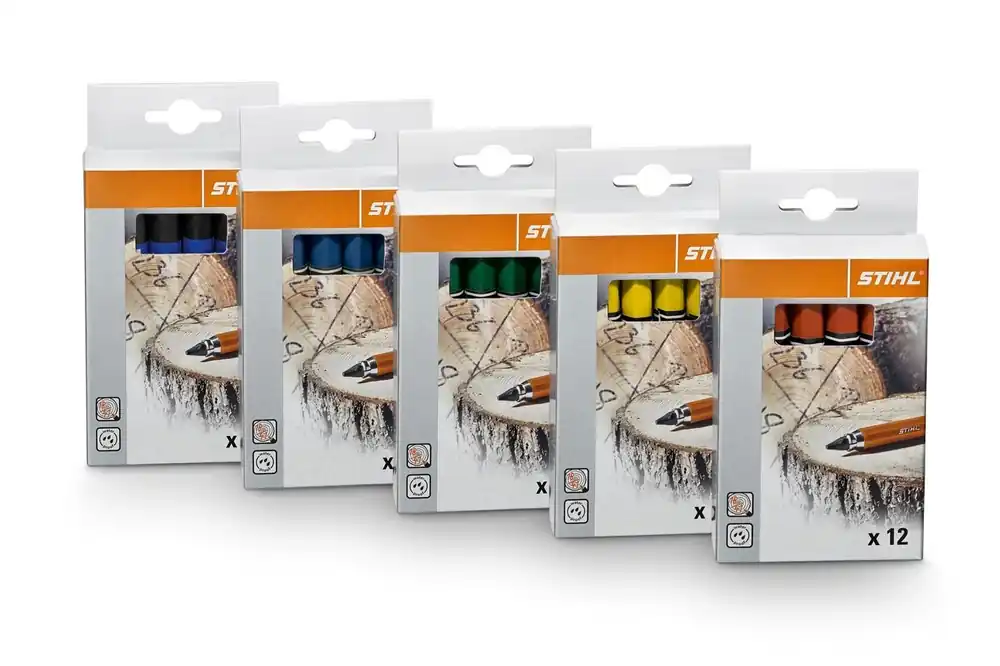 STIHL Signierkreide Marker PRO Grün 12 Stück Beliebt