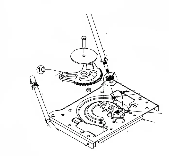 Bestpreis MTD Ritzel Lenkstange für Rasentraktoren - 717-05225C