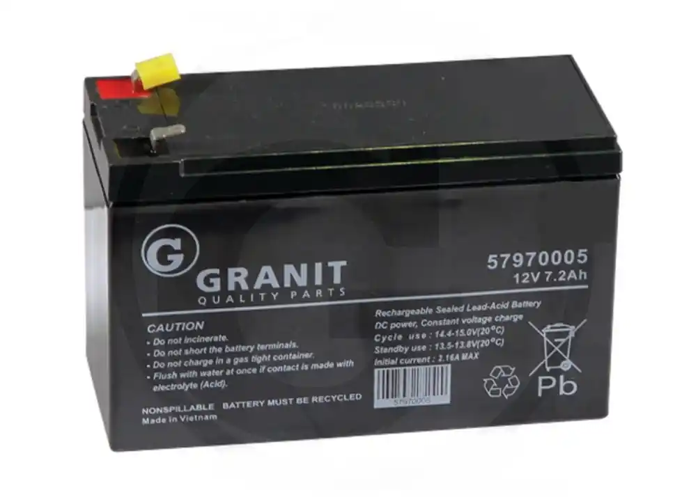 AGM Batterie 12 V / 7,2 Ah + Pol Links Jetzt Kaufen