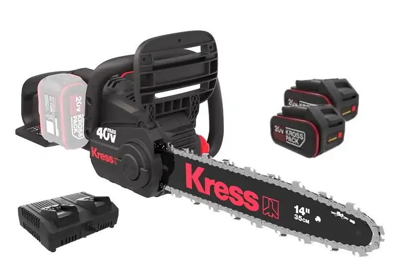 Nur Für Kurze Zeit Kress KG346 Kettensäge inkl. 2x KAB14 Akku und 1x KAC04 Ladegerät