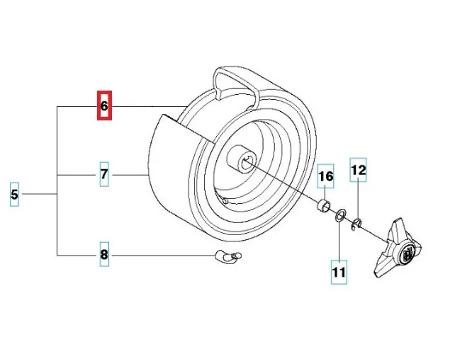 Husqvarna Hinterradfelge mit 19 mm Achs-Loch Ø für Aufsitzmäher Ausverkauf