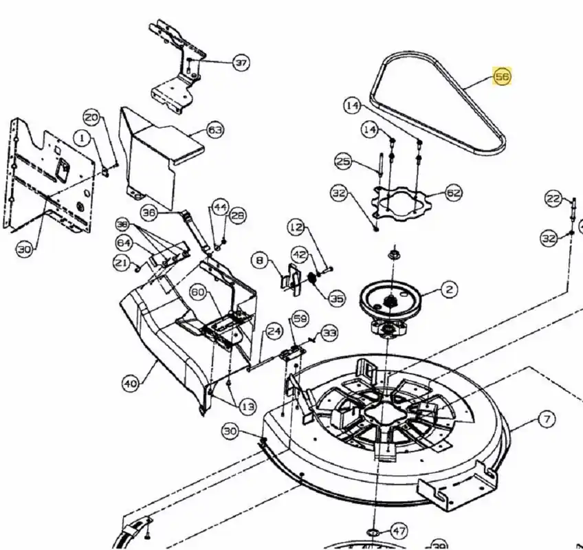 Begrenztes Angebot MTD Keilriemen (Mähwerk) für Rasentraktoren