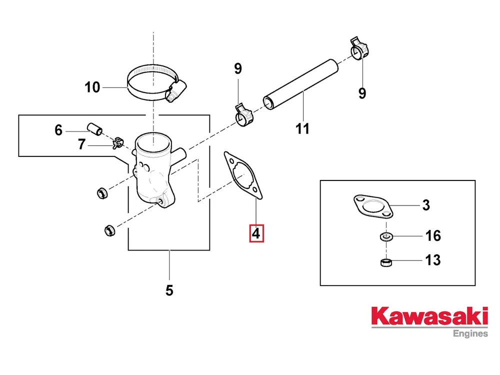 Stiga Dichtung für Kawasaki Motoren Online Kaufen
