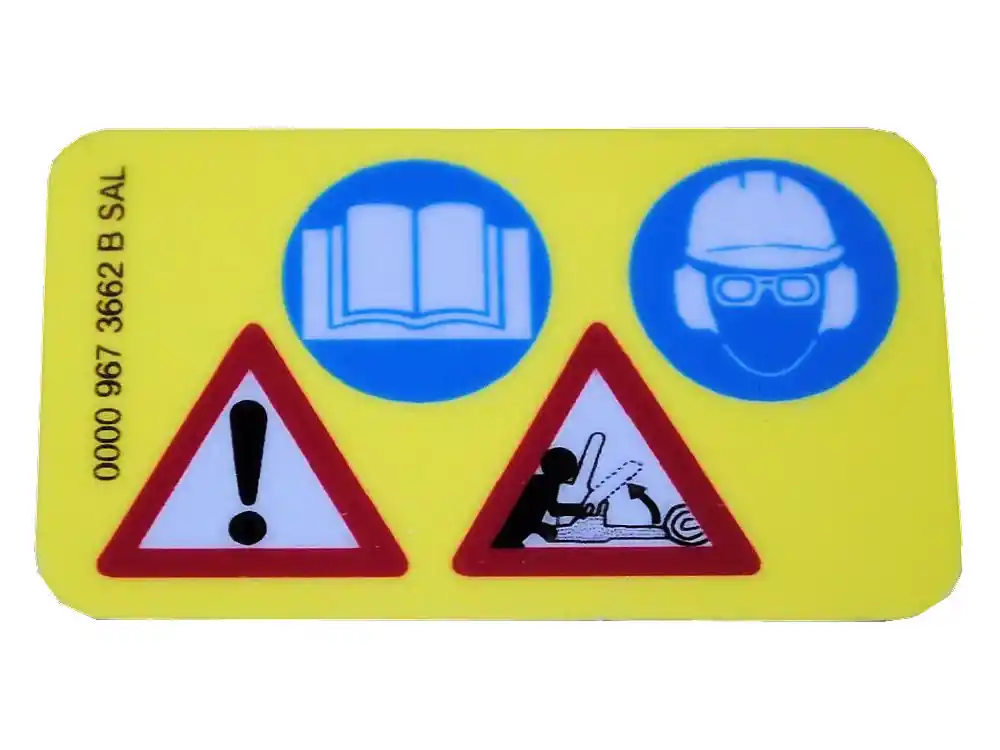 STIHL Hinweisschild Motorsäge Preiswert