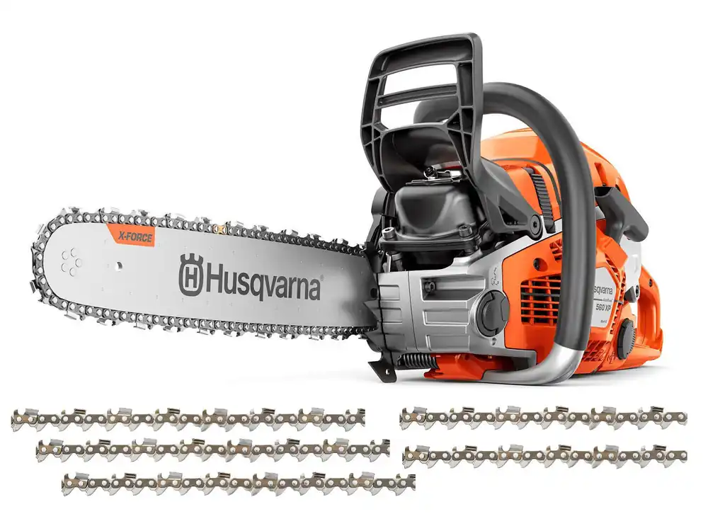 Husqvarna 560 XP®G Mark II Motorsäge 15" inkl. 5 Ersatzketten Solange Der Vorrat Reicht