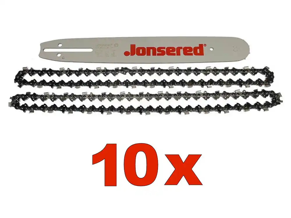 Jonsered by Husqvarna Schienenpaket H30 .325" 1,5mm 13"/33cm 56TG 10 Stück Beliebt