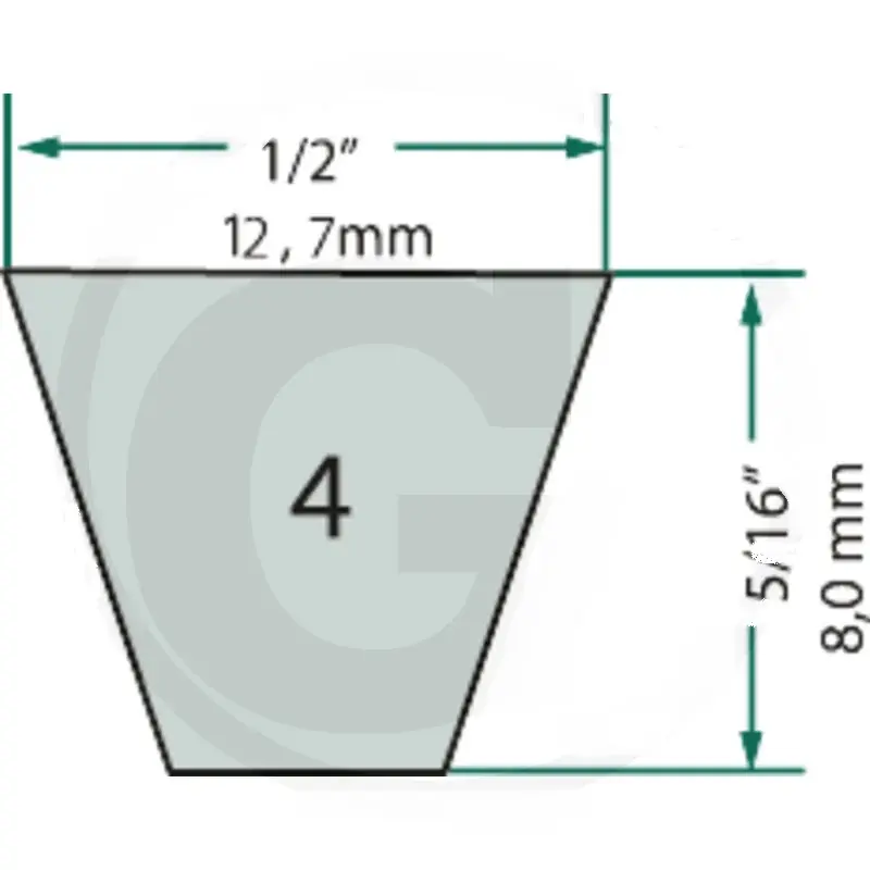 Sichere Zahlung Keilriemen 12,7 X 889,00 MM LA