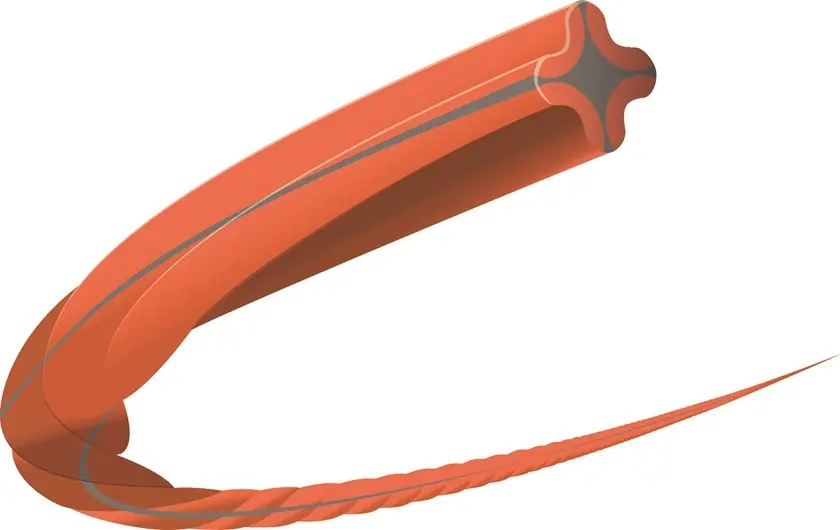 Husqvarna Trimmerfaden Whisper-Twist Orange/Grau 2.7mm 10m Beliebt