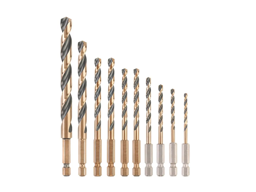DeWALT Black&Gold HSS-G Metallbohrer-Set 10-tlg Neue Kollektion