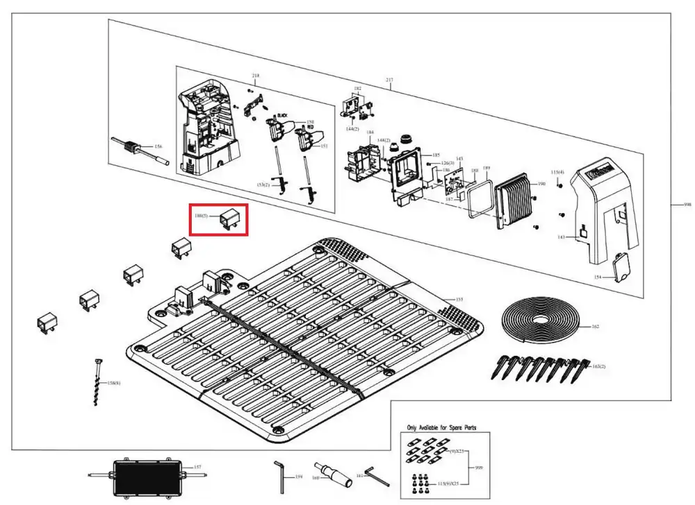 Markenprodukt Kress Klemme (Ladestation) für Mähroboter
