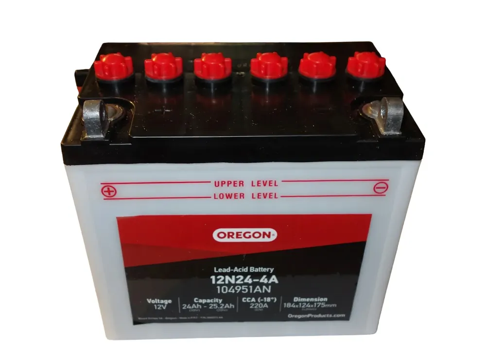 Markenware Oregon Batterie (12N24-4) 12 Volt 24-25,2 Ah ohne Säure
